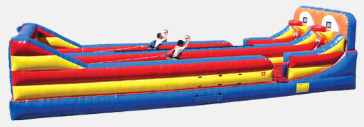Bungee Run Rental Chicago Illinois, Combo Shootout Basketball Bungee Run Inflatable Game, Just what you%u2019ve been wanting for your Party.  Exciting Game will provide Hours of Fun and Competition.  Competitive Shoot out Combo. Super Team building to the Extreme.  Dual Lane Bungee Includes Harness and Basket Balls.  We Deliver fun to your Corporate Event, Birthday Party, Block Parties, or Children%u2019s Birthday Backyard Event.  Provide Hours of Fun and Excitement, Rent a Bungee Run Today. 